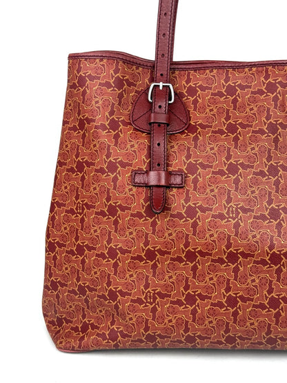 Celine Carriage Motif Tote Bag in red – photo 7