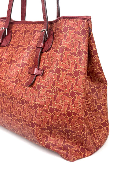 Celine Carriage Motif Tote Bag in red – photo 10