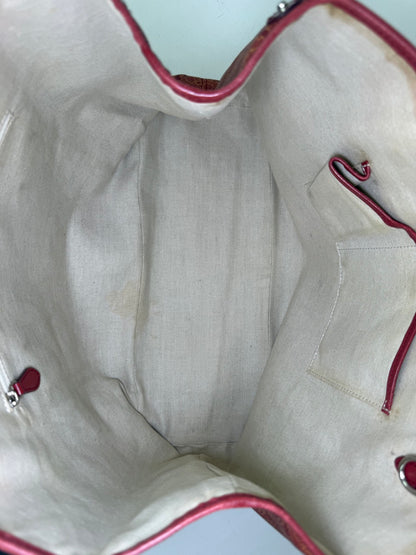 Celine Carriage Motif Tote Bag in red – photo 15