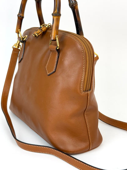 Gucci Bamboo Leather Handbag