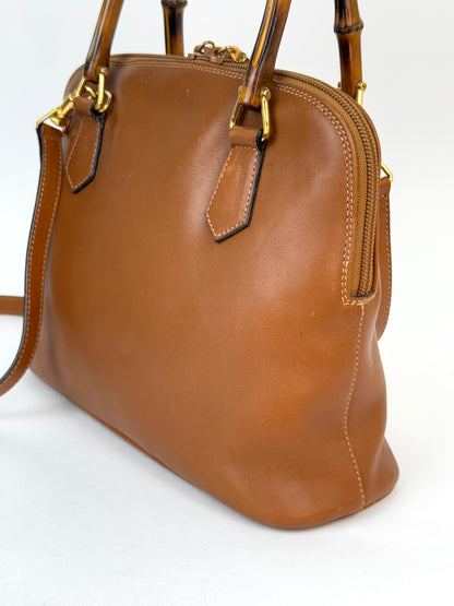 Gucci Bamboo Leather Handbag