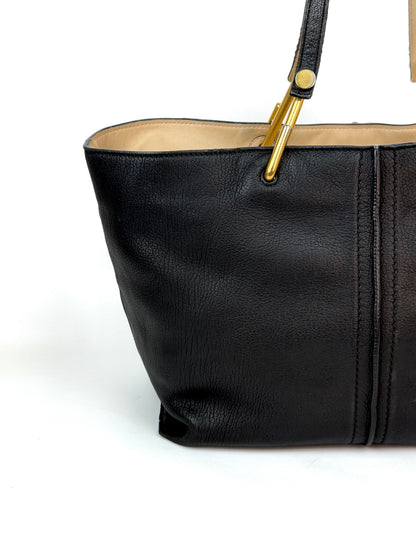 Chloé Black Kelly Leather Tote Bag