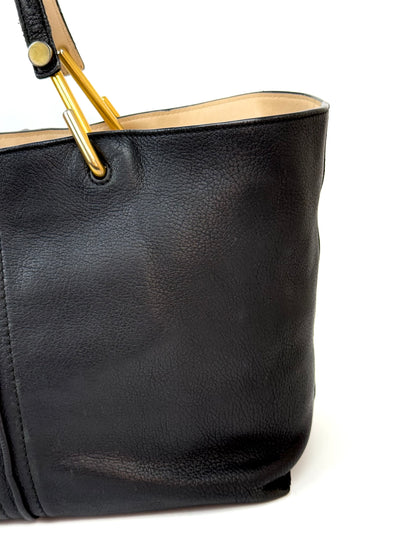 Chloé Black Kelly Leather Tote Bag