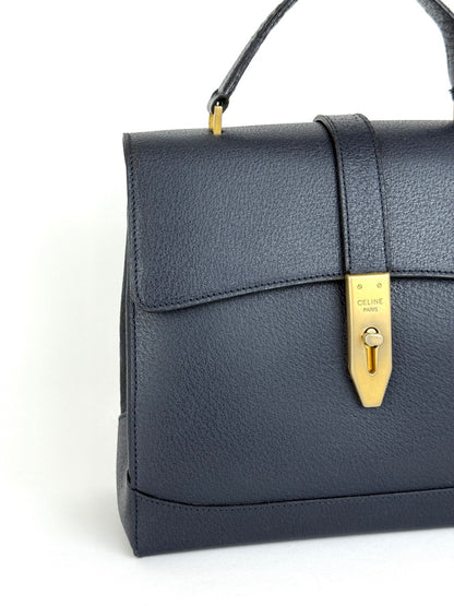 Celine Turnlock Handbag in Navy