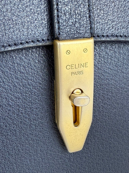 Celine Turnlock Handbag in Navy