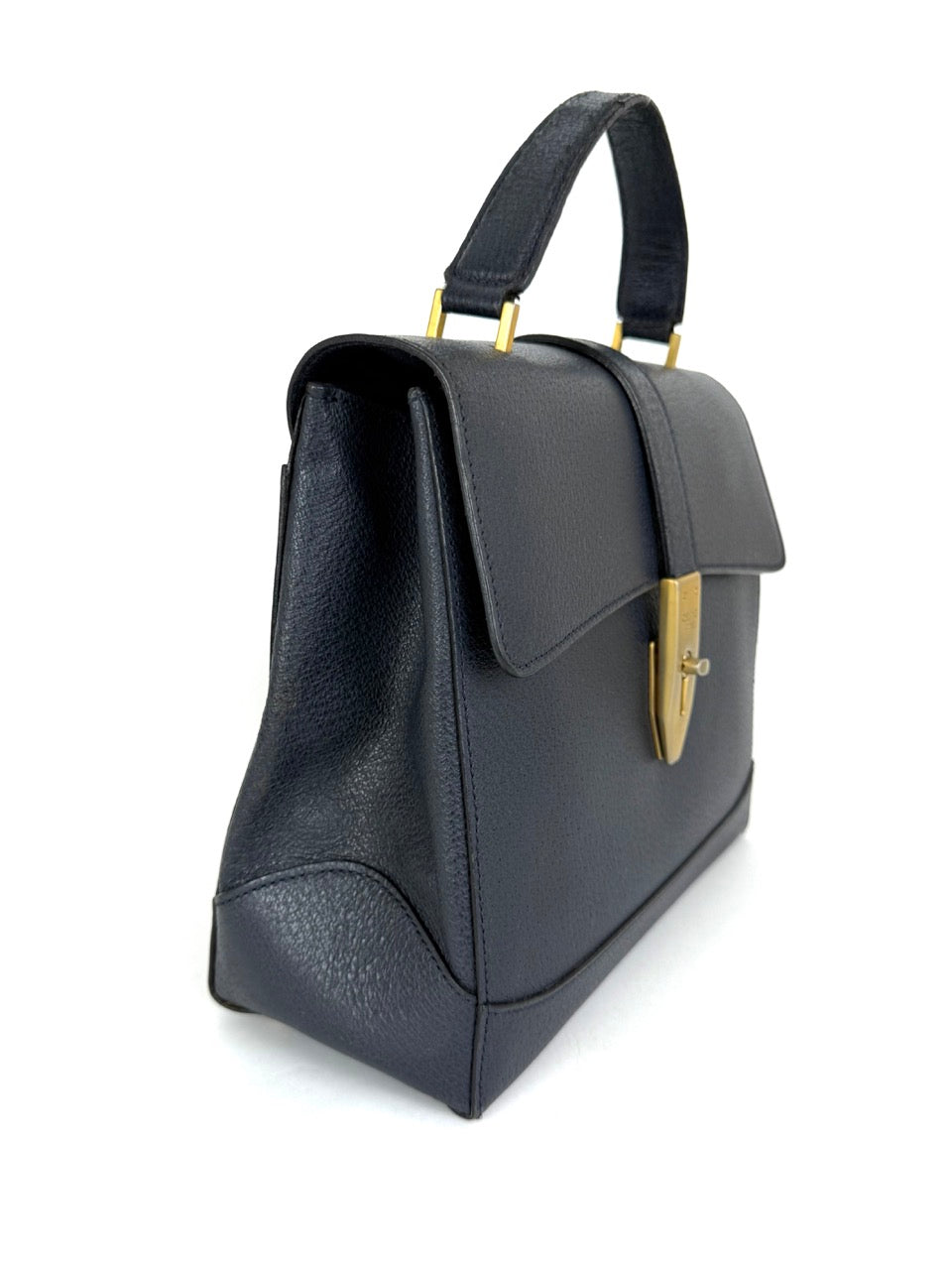 Celine Turnlock Handbag in Navy