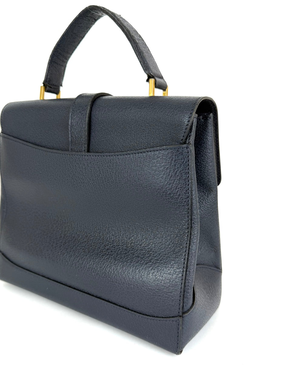 Celine Turnlock Handbag in Navy
