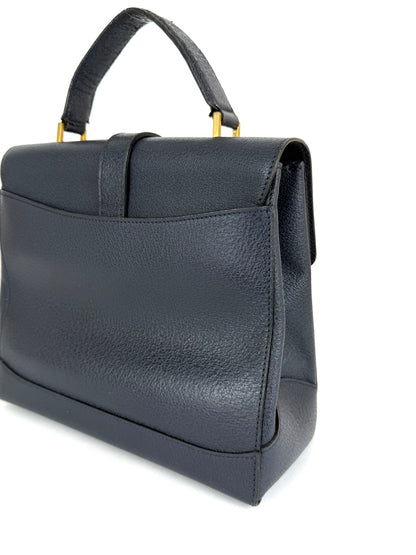 Celine Turnlock Handbag in Navy