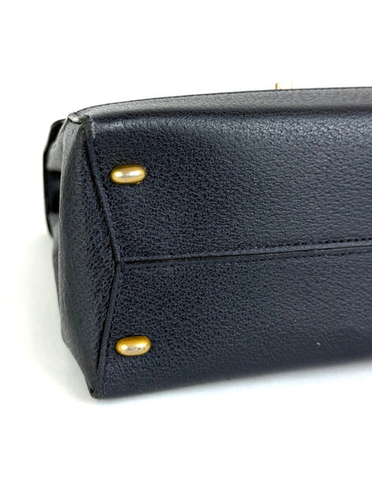 Celine Turnlock Handbag in Navy