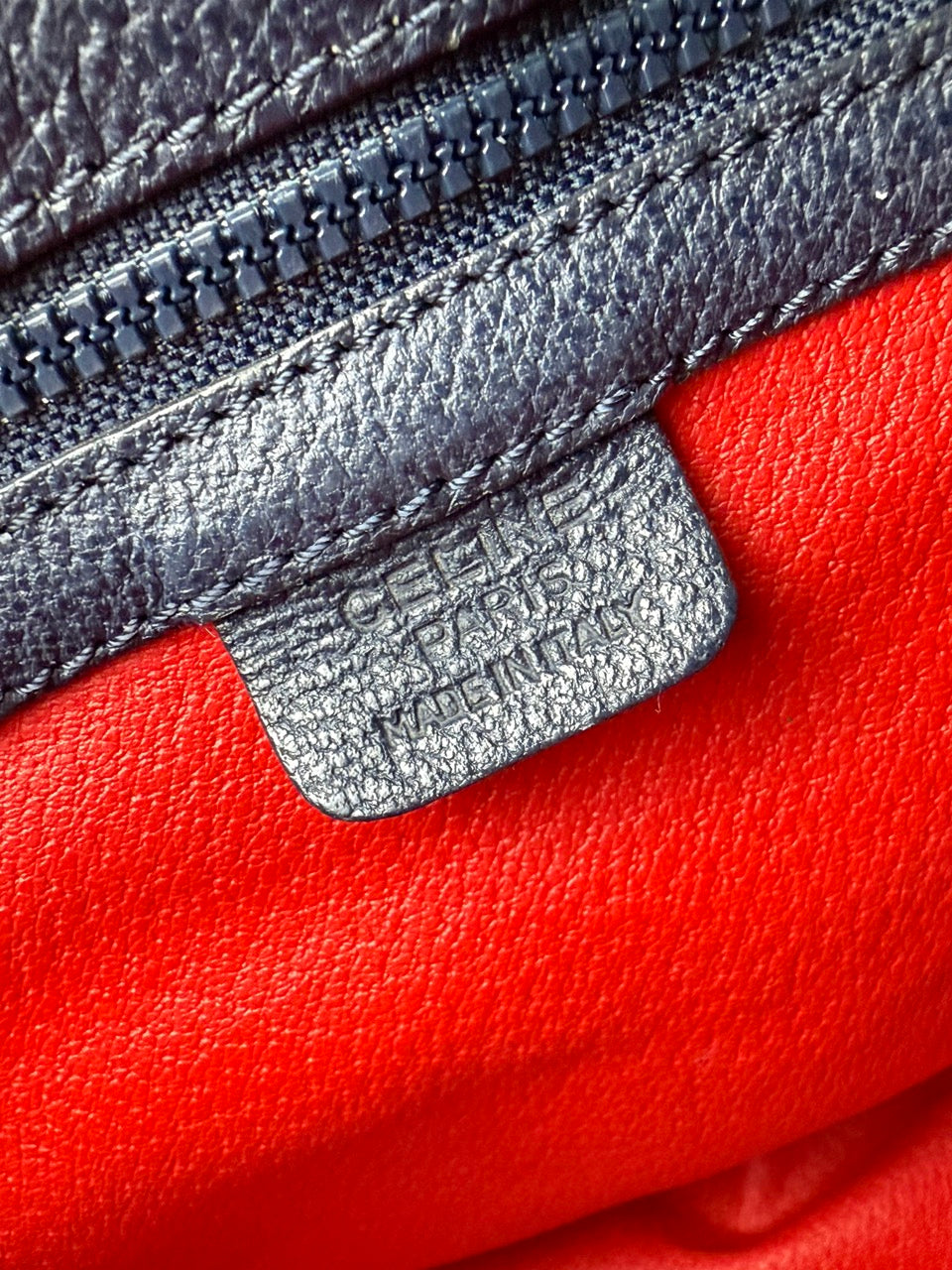 Celine Turnlock Handbag in Navy