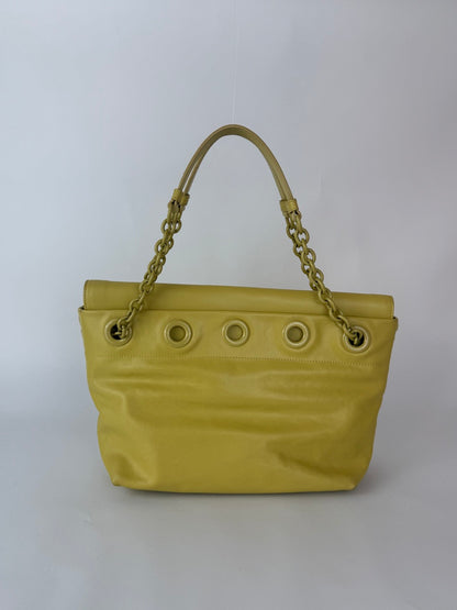 Bottega Veneta handbag in yellow leather
