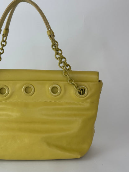 Bottega Veneta handbag in yellow leather