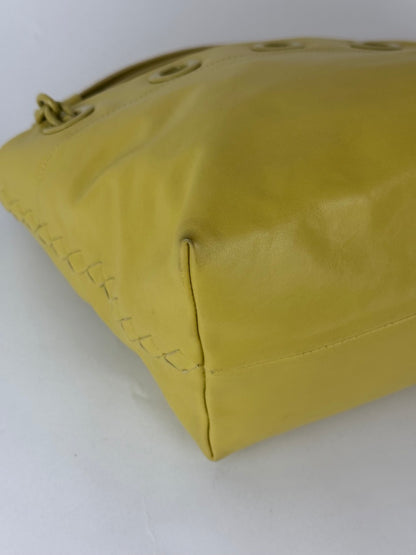 Bottega Veneta handbag in yellow leather