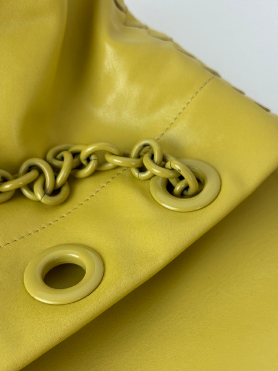 Bottega Veneta handbag in yellow leather