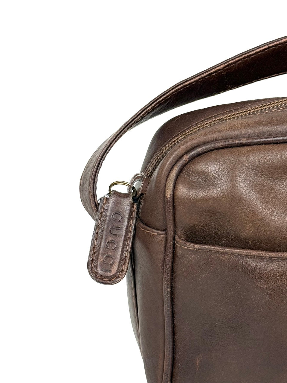 Vintage Gucci Horsebit Shoulder Bag in brown leather – photo 5
