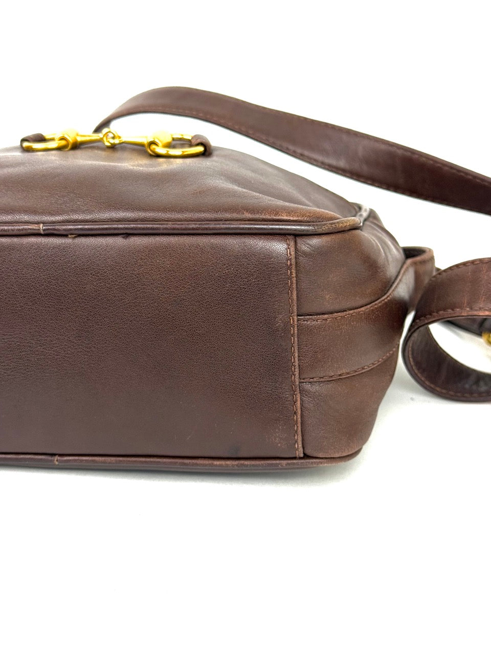 Vintage Gucci Horsebit Shoulder Bag in brown leather – photo 13