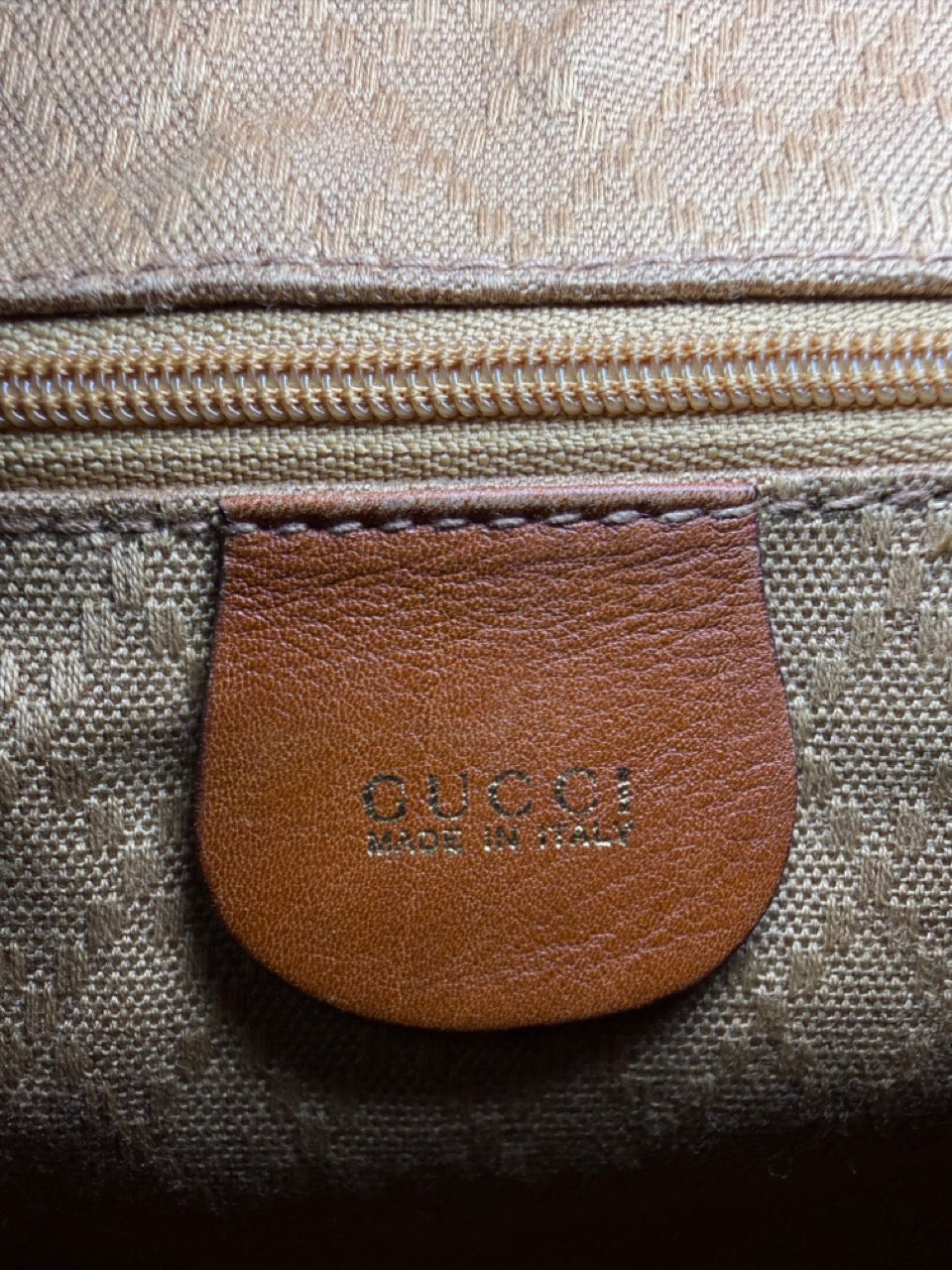 Vintage Gucci Bamboo Backpack in brown leather – photo 13