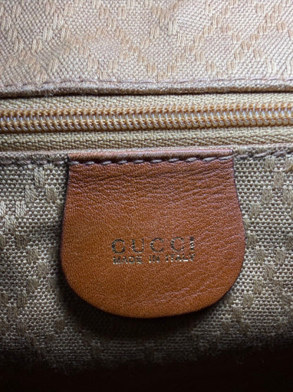 Vintage Gucci Bamboo Backpack in brown leather – photo 13