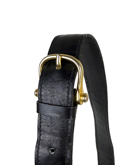 Vintage Celine Horse Carriage Shoulder Bag in black leather – photo 8