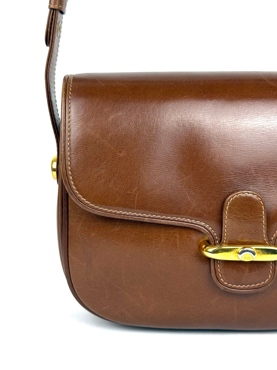 Vintage Gucci Shoulder Bag in brown leather – photo 2