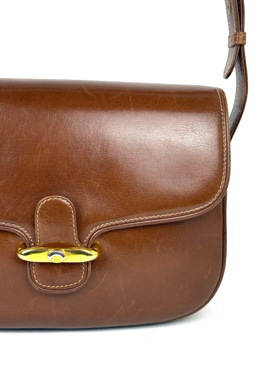 Vintage Gucci Shoulder Bag in brown leather – photo 3