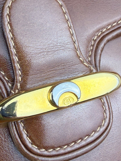 Vintage Gucci Shoulder Bag in brown leather – photo 11