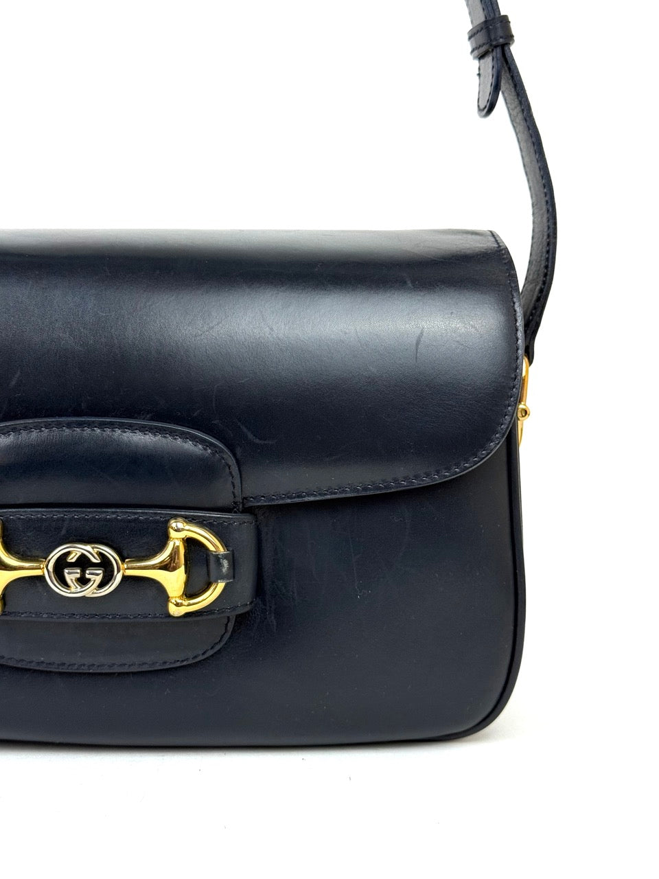 Gucci Horsebit 1955 in navy leather – photo 3