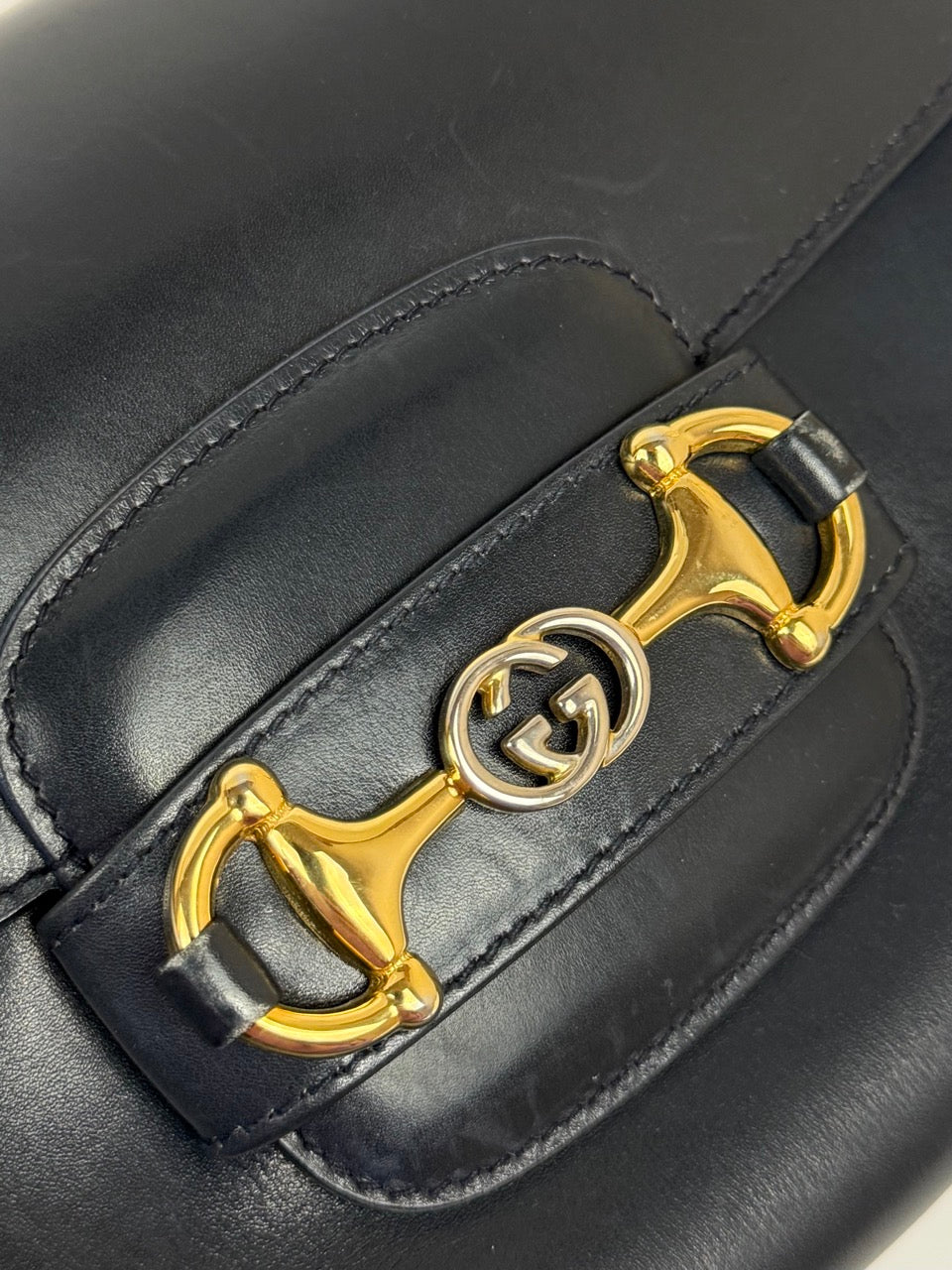 Gucci Horsebit 1955 in navy leather – photo 10