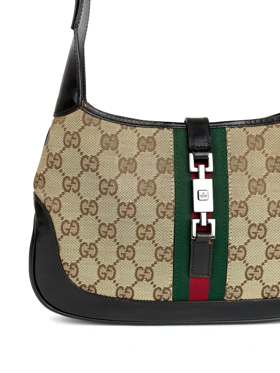 Gucci Small Jackie Handbag in GG canvas – photo 2