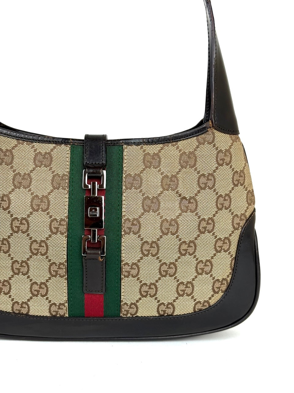 Gucci Small Jackie Handbag in GG canvas – photo 3