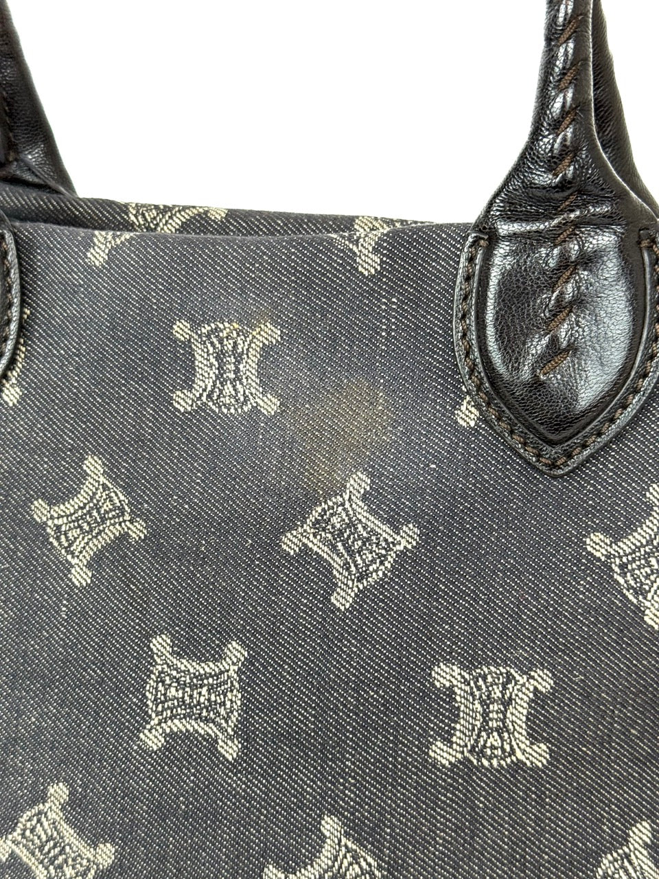 Celine Macadam Denim Tote
