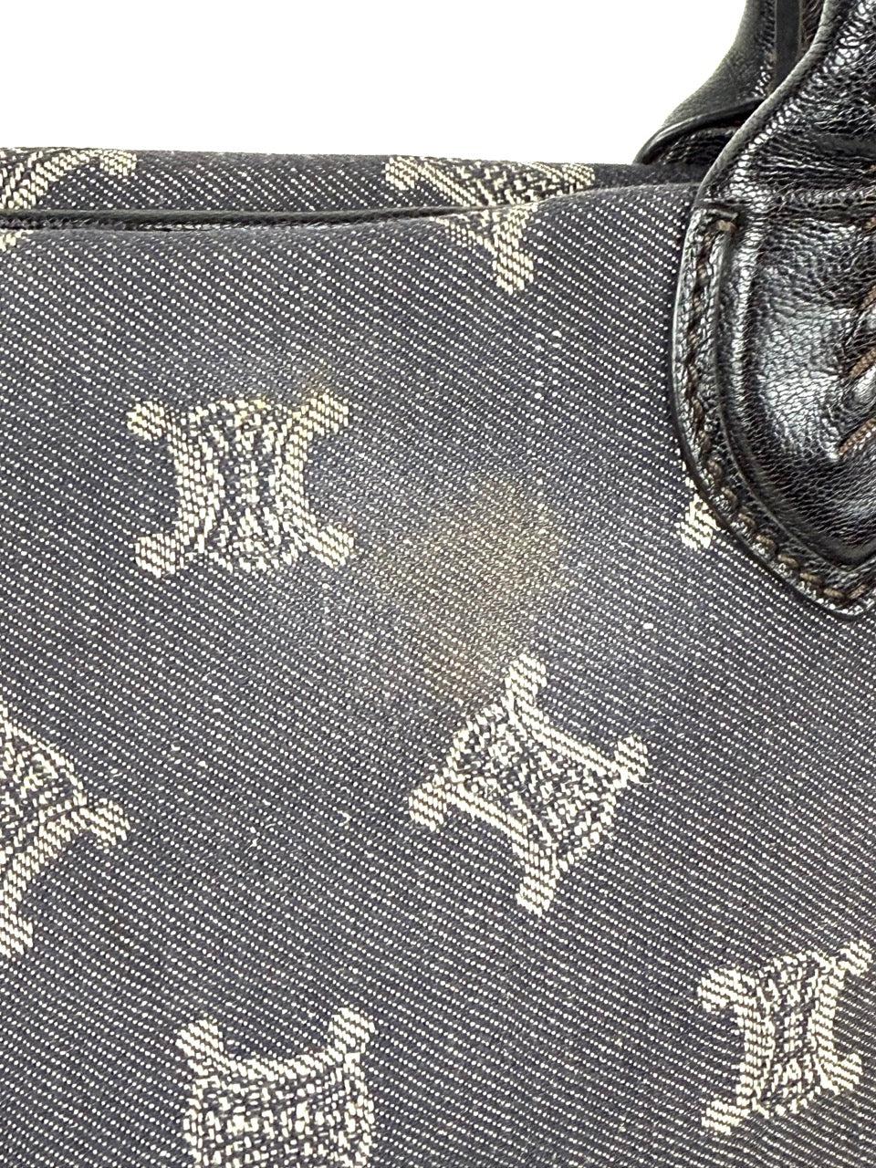Celine Macadam Denim Tote