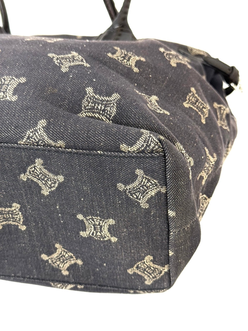 Celine Macadam Denim Tote