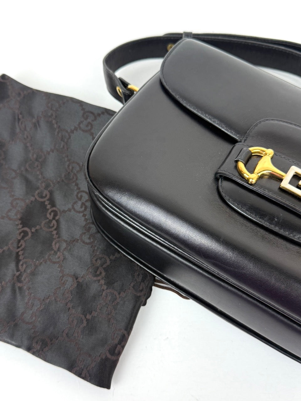 Gucci Horsebit 1955 Bold G in black leather – photo 18