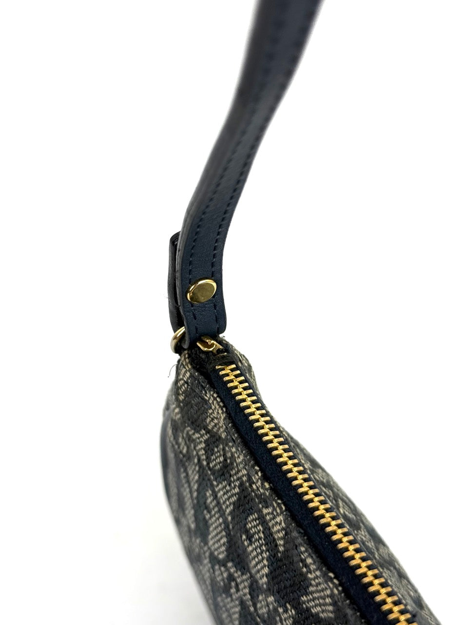Christian Dior Trotter Saddle Pochette in navy canvas – photo 7