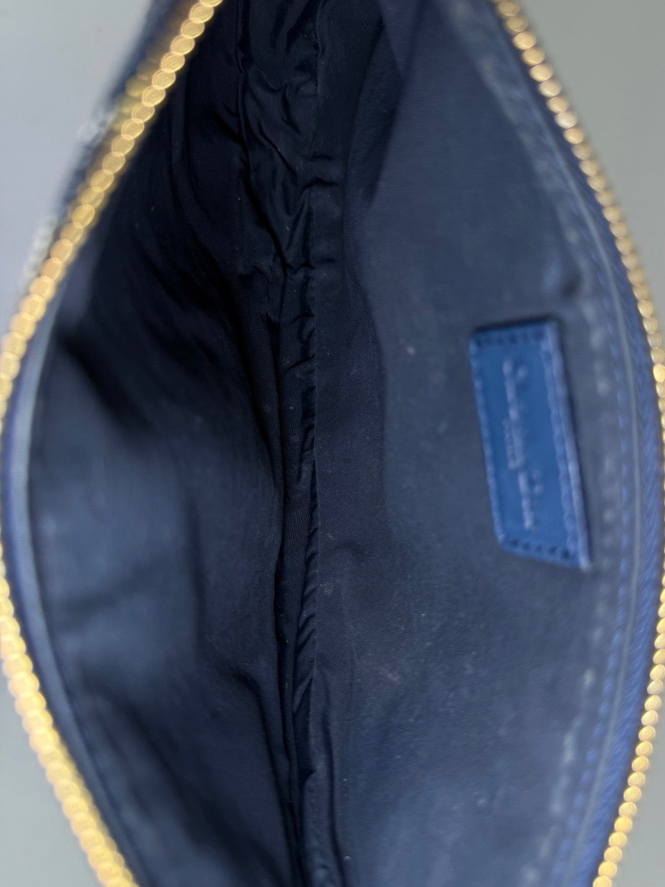 Christian Dior Trotter Saddle Pochette in navy canvas – photo 15
