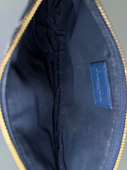Christian Dior Trotter Saddle Pochette in navy canvas – photo 15