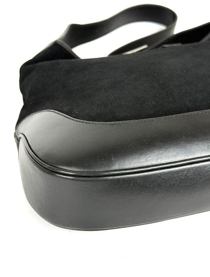 Gucci Jackie Large in Black Leather and Suede