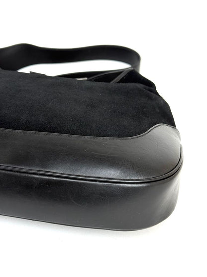 Gucci Jackie Large in Black Leather and Suede