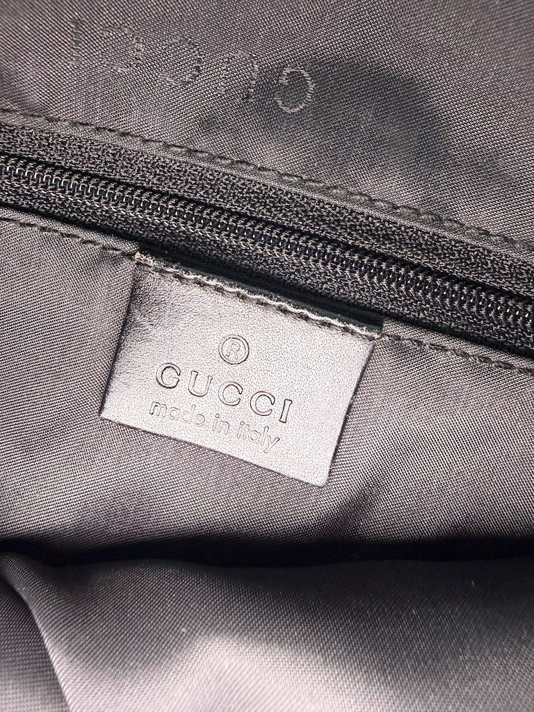 Gucci Jackie Large in Black Leather and Suede