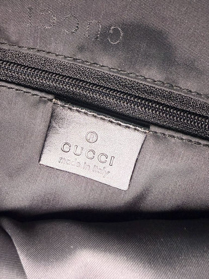 Gucci Jackie Large in Black Leather and Suede
