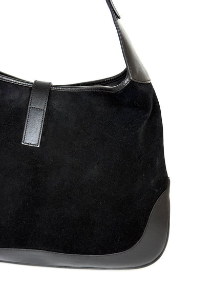 Gucci Jackie Large in Black Leather and Suede
