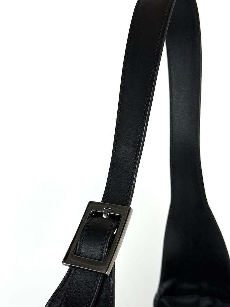 Gucci Jackie Large in Black Leather and Suede