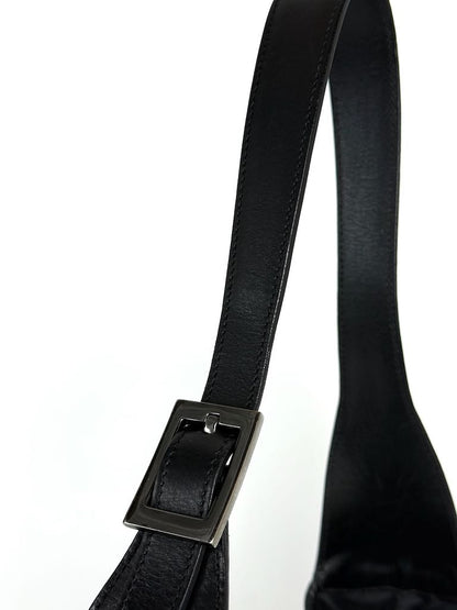 Gucci Jackie Large in Black Leather and Suede