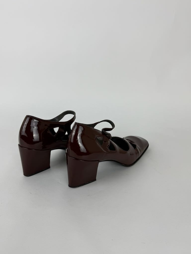 Miu Miu Mary Jane shoes burgundy - size 36.5