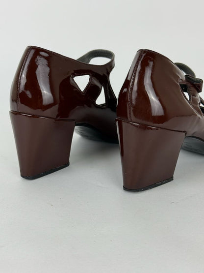 Miu Miu Mary Jane shoes burgundy - size 36.5