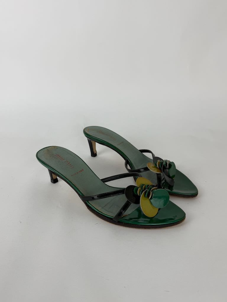 Miu Miu sandals in green - size 35