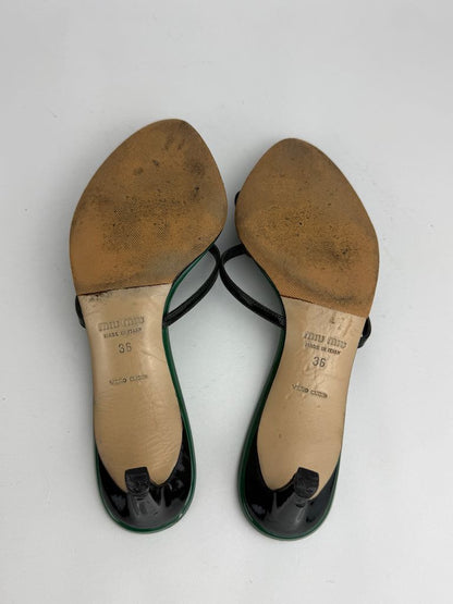 Miu Miu sandals in green - size 35