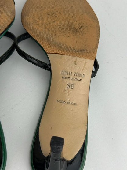 Miu Miu sandals in green - size 35