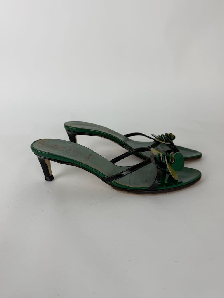 Miu Miu sandals in green - size 35